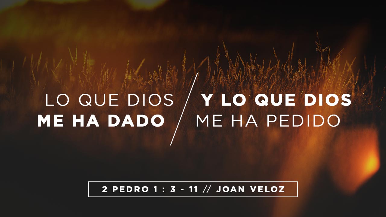 Lo que Dios me ha dado y lo que Dios me ha pedido - Joan Veloz